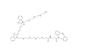 N-(m-PEG4)-N&#039;-(DBCO-PEG4)-Cy5   N-(甲氧基-四聚乙二醇)-N&#039;-(二苯并环辛炔-四聚乙二醇)-Cy5