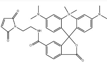 硅-R-马来酰亚胺  硅基罗丹明-马来酰亚胺  SiR-Maleimide   SiR-Mal   CAS:2296718-56-2 的化学性质以及制备方法