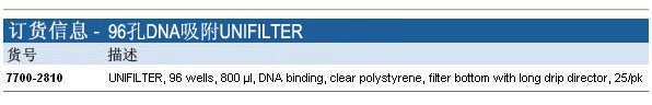 7700-2810-Whatman 沃特曼 UNIFILTER 96孔DNA吸附过滤微孔板