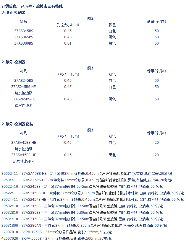 37AS245PS-HE-东洋ADVANTEC 微生物检测器37mm