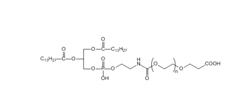 1,2-十四酰基磷脂酰乙醇胺-聚乙二醇-羧基；DMPE-PEG-COOH