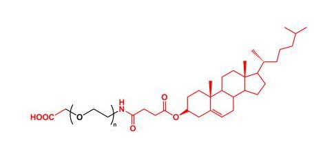 羧基聚乙二醇胆固醇 COOH-PEG-Cholesterol
