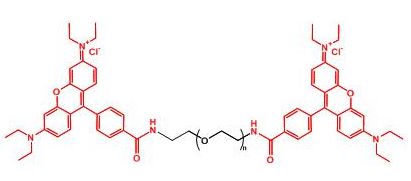 二罗丹明聚乙二醇 Rhodamine-PEG-Rhodamine