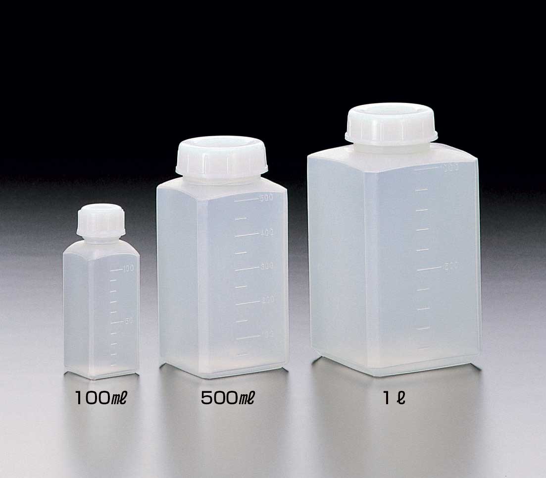 方形瓶A型（容量100ml，规格（mm）：41×41×110H、口径（mm）：17φ）
