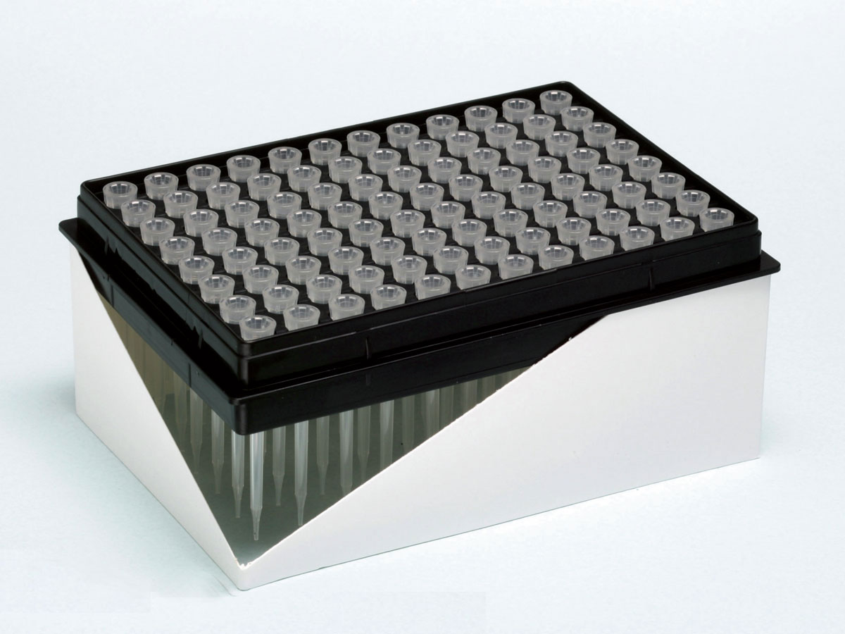 siliconized tip（硅吸头）板 已灭菌　10μl （96孔/块×10块）