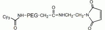 Cy3 PEG Maleimide, Cy3-PEG-Mal           Cat. No. PG2-MLS3-2k     2000 Da    5 mg