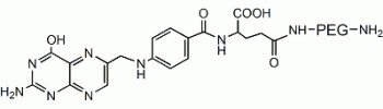 Folate PEG amine, Folate-PEG-NH2           Cat. No. PG2-AMFA-20k     20000 Da    25 mg