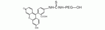 Fluorescein PEG hydroxyl, FITC-PEG-OH           Cat. No. PG2-FCOH-3k     3400 Da    50 mg