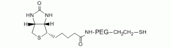 Biotin PEG Thiol, Biotin-PEG-SH           Cat. No. PG2-BNTH-3k     3400 Da    100 mg