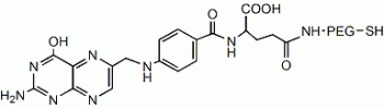 Folic acid PEG thiol, Folate-PEG-SH           Cat. No. PG2-FATH-3k     3400 Da    25 mg