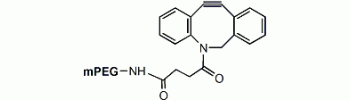 mPEG-DBCO, PEG Dibenzylcyclooctyne           Cat. No. PG1-DB-2k     2000 Da    25 mg