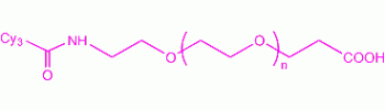 Cy3 PEG acid, Cy3-PEG-COOH           Cat. No. PG2-CAS3-2k     2000 Da    5 mg