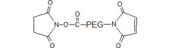 Maleimide PEG NHS, MAL-PEG-NHS            Cat. No. PG2-MLNS-1k     1000 Da    100 mg