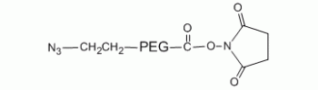 Azido PEG NHS, N3-PEG-NHS           Cat. No. PG2-AZNS-2k     2000 Da    100 mg