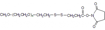 Methoxy PEG dithiol NHS           Cat. No. PG1-SNS-2k     2000 Da    100 mg