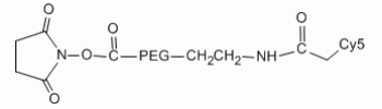 Cy5 PEG NHS           Cat. No. PG2-NSS5-5k     5000 Da    5 mg