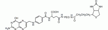 Folate PEG Biotin, Biotin PEG Folic acid           Cat. No. PG2-BNFA-10k     10000 Da    10 mg