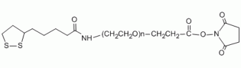 Lipoic acid PEG NHS, LA-PEG-NHS           Cat. No. PG2-LANS-10k     10000 Da    100 mg