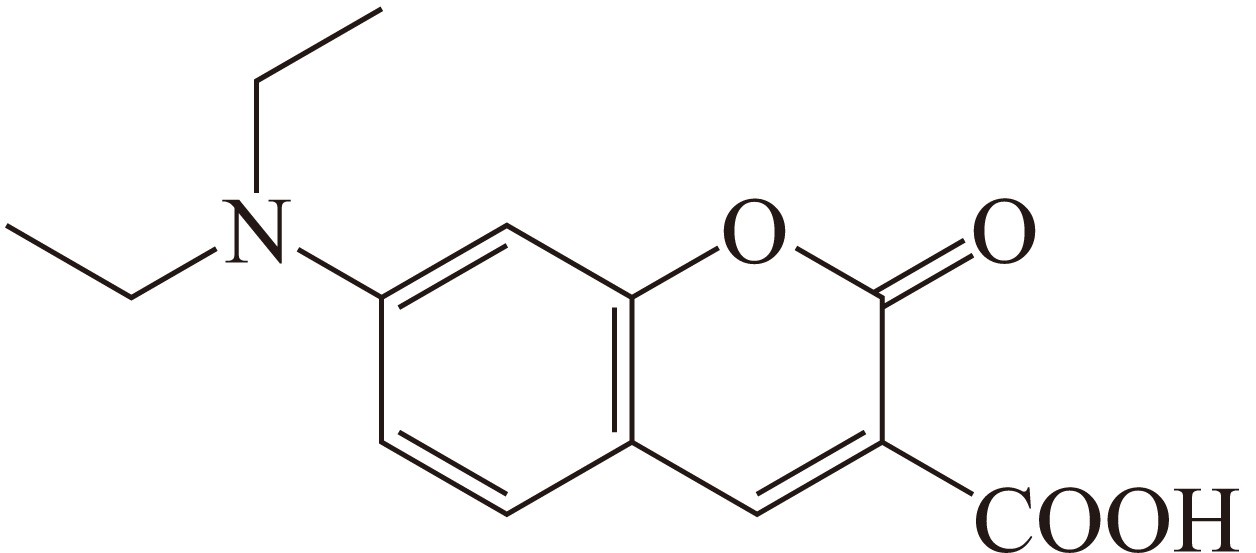 7-(Diethylamino)coumarin-3-Carboxylic Acid  (DAC,DEAC)（7-(二乙基氨基)香豆素-3-羧酸） 货号:               D5028  规格:               20 mg