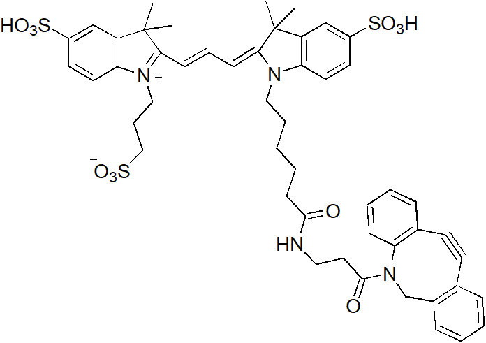 DBCO-Cy3-3（二苯并环辛炔-Cy3-3） 货号:               DC0066  规格:               1mg