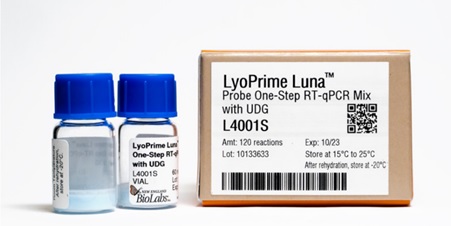 LyoPrime Luna™ 探针一步法 RT-qPCR 预混冻干粉（含 UDG）            货   号                  #L4001S
