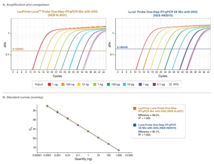 LyoPrime Luna™ 探针一步法 RT-qPCR 预混冻干粉（含 UDG）            货   号                  #L4001S